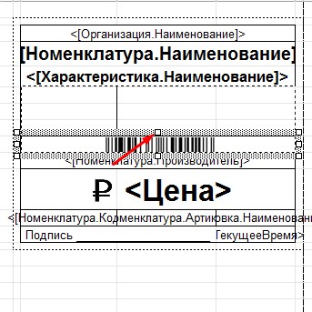 Модель и печать ценников, этикеток в 1С Розница 2 3